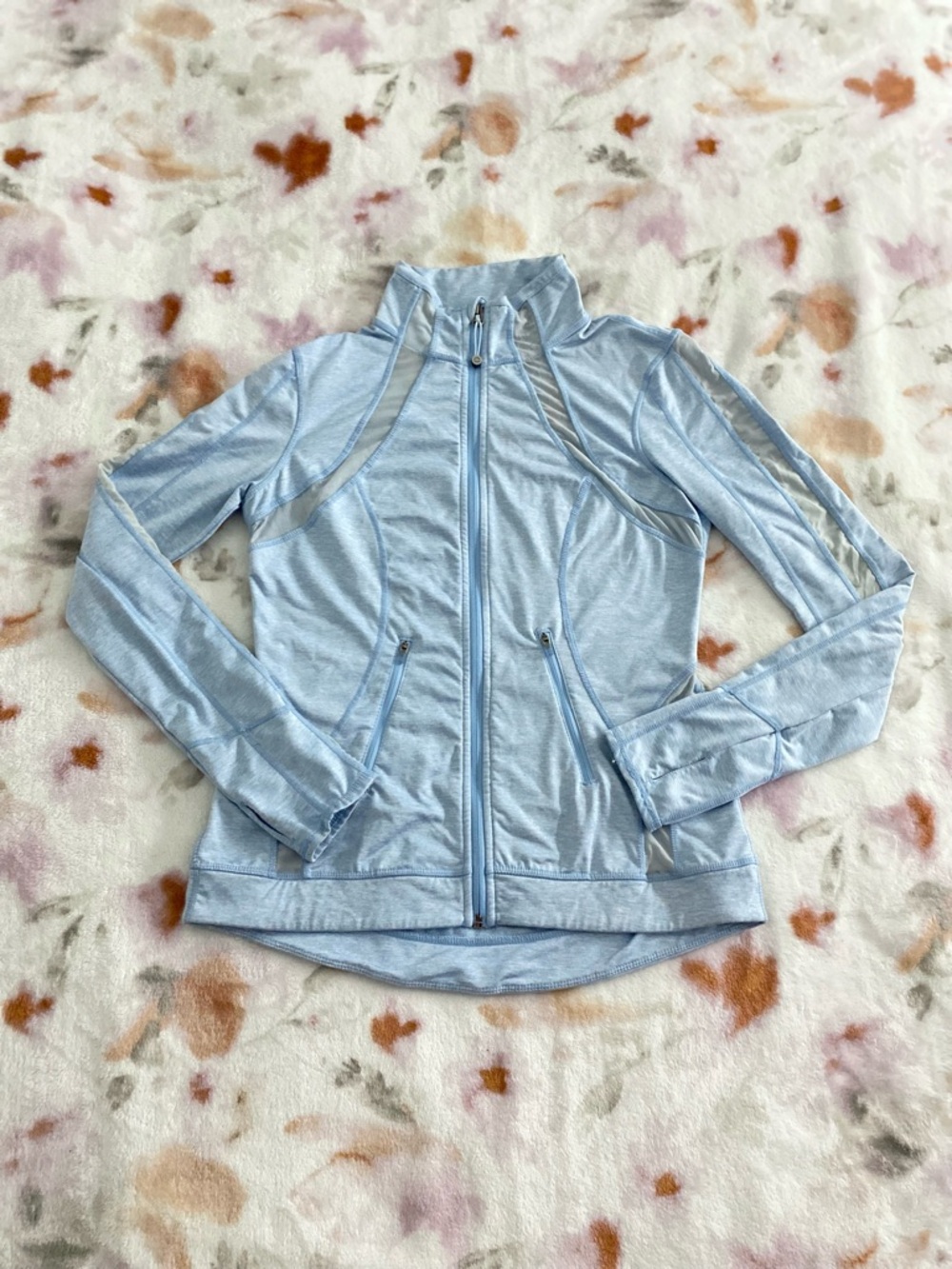 Tangerine Light Blue Women's Zip-Front Utility Jacket